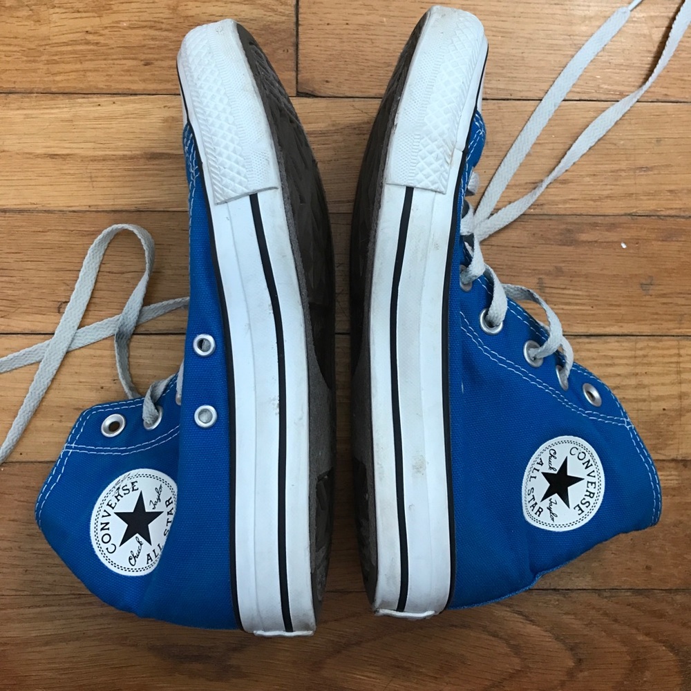 BLUE HIGHTOP CONVERSE MEN'S SIZE 4 WOMEN'S SIZE 6